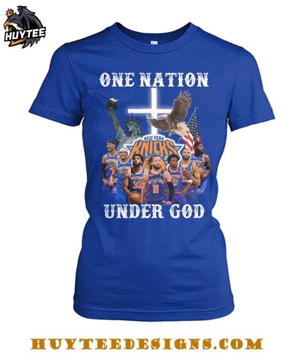 New York Knicks One Nation Under God 2025 T-Shirt