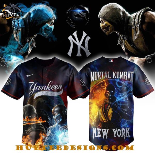 New York Yankees x Mortal Kombat Night 2025 Baseball Jersey