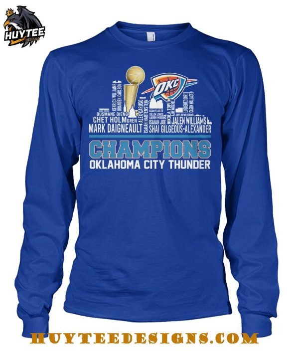 Oklahoma City Thunder Champions NBA 2025 City Edition T-Shirt