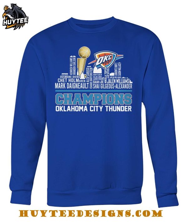 Oklahoma City Thunder Champions NBA 2025 City Edition T-Shirt