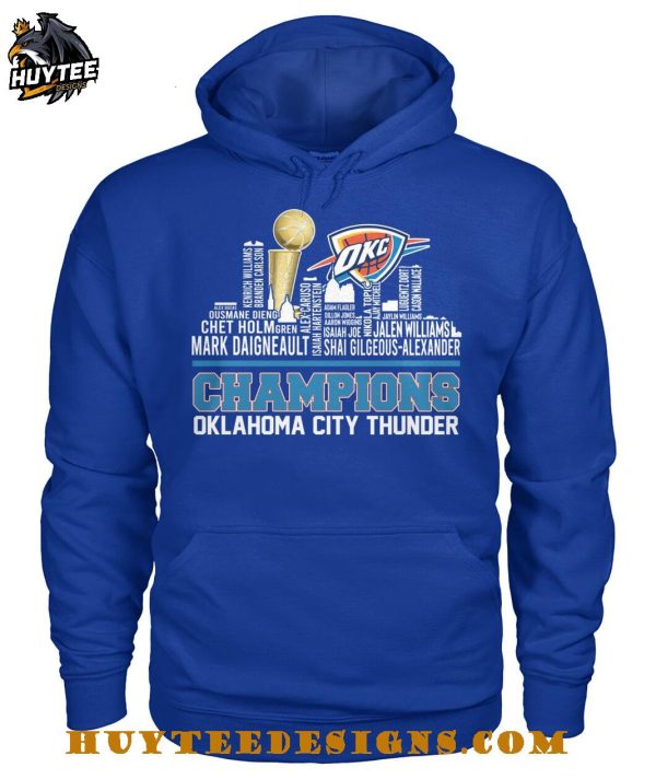 Oklahoma City Thunder Champions NBA 2025 City Edition T-Shirt