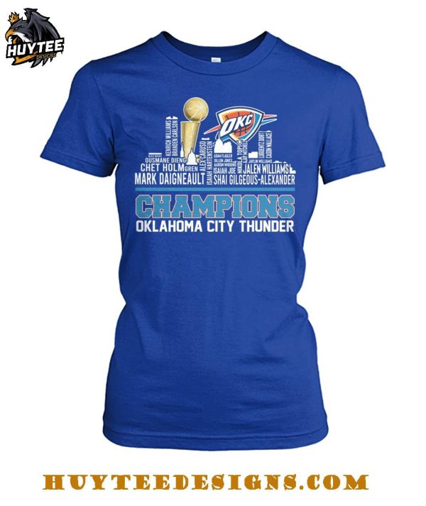 Oklahoma City Thunder Champions NBA 2025 City Edition T-Shirt