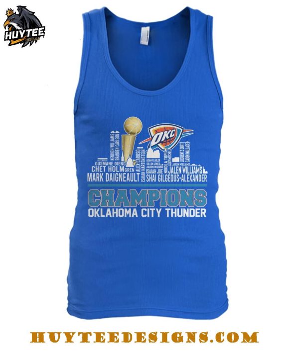 Oklahoma City Thunder Champions NBA 2025 City Edition T-Shirt