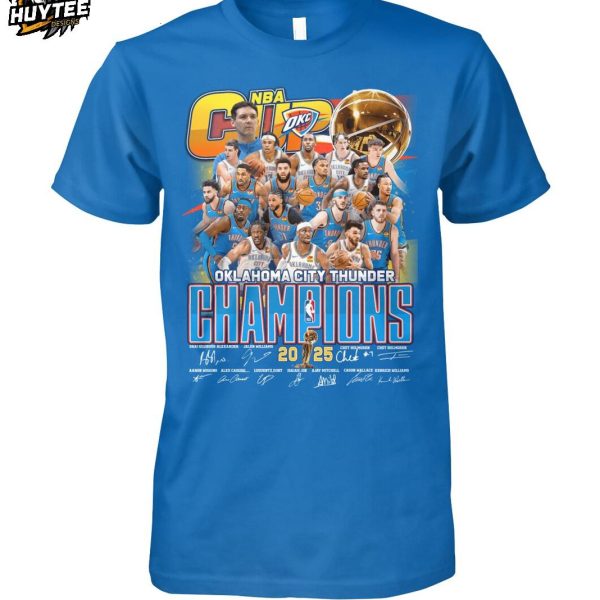 Oklahoma City Thunder NBA Champions 2025 T-Shirt
