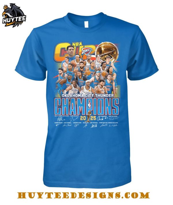 Oklahoma City Thunder NBA Champions 2025 T-Shirt