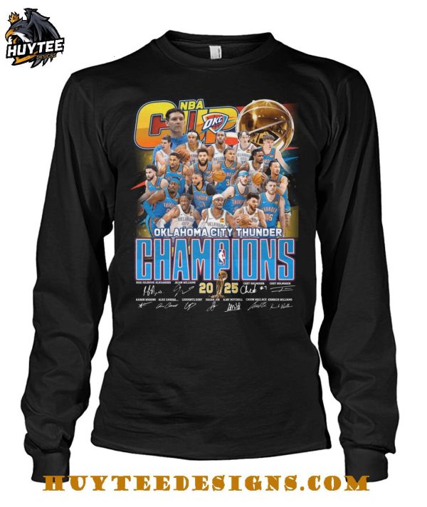Oklahoma City Thunder NBA Champions 2025 T-Shirt