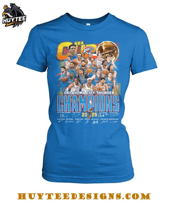 Oklahoma City Thunder NBA Champions 2025 T-Shirt