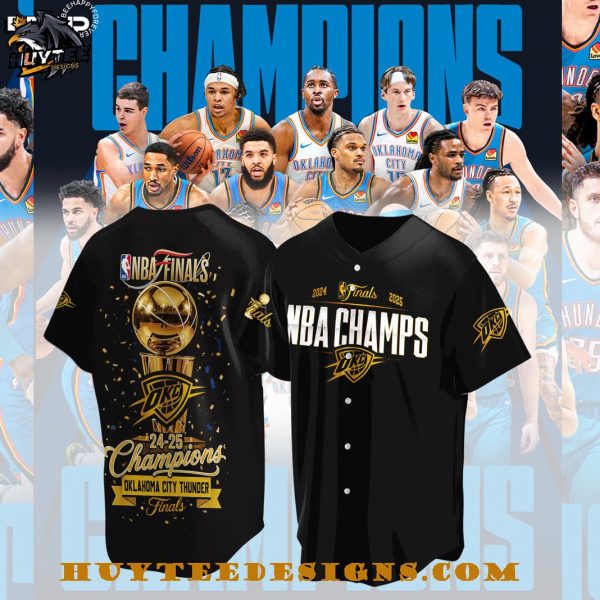 Oklahoma City Thunder NBA Final 2024-2025 Champions Special New T-Shirt – White