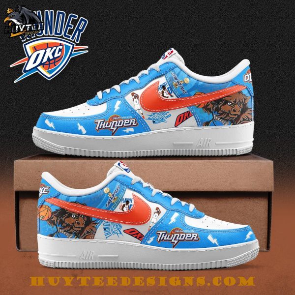 Oklahoma City Thunder NBA Finals 2025 Champions Air Force 1 Sneakers