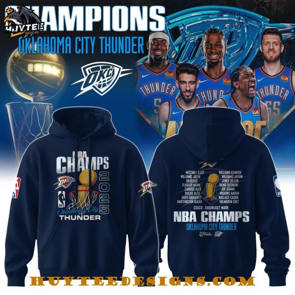 Oklahoma City Thunder NBA Finals Champions 2025 Coach Daigneault Mark Hoodie