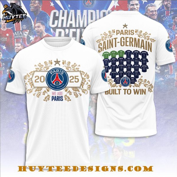 Paris Saint Germain Champions 2025 Built To Win Hoodie