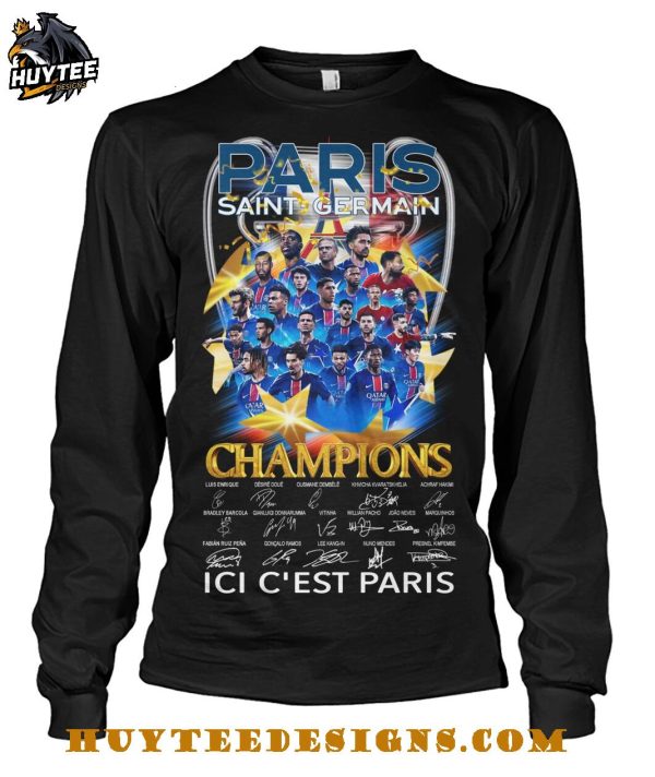 Paris Saint Germain Champions 2025 Ici C’est Paris T-Shirt