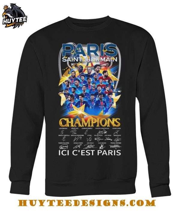 Paris Saint Germain Champions 2025 Ici C’est Paris T-Shirt
