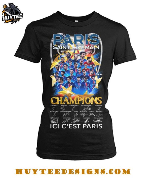 Paris Saint Germain Champions 2025 Ici C’est Paris T-Shirt