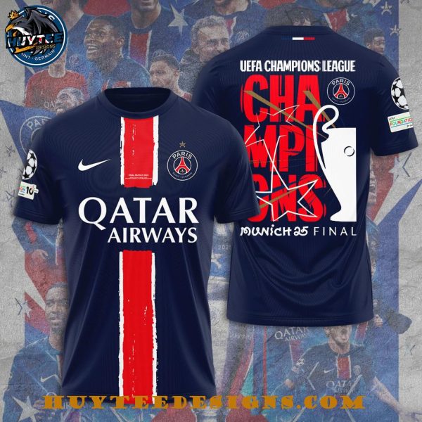 Paris Saint Germain UEFA Champions League Munich 2025 Final T-Shirt