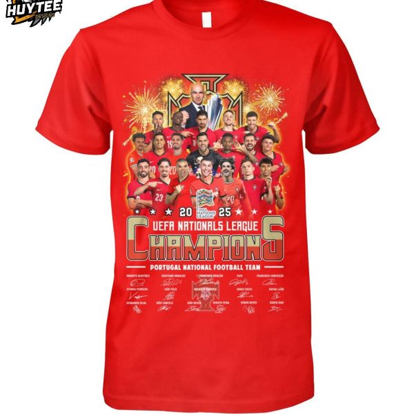 Portugal National Football Team UEFA Nationals League Champions 2025 T-Shirt