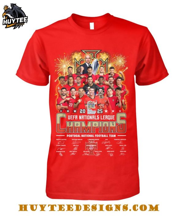Portugal National Football Team UEFA Nationals League Champions 2025 T-Shirt