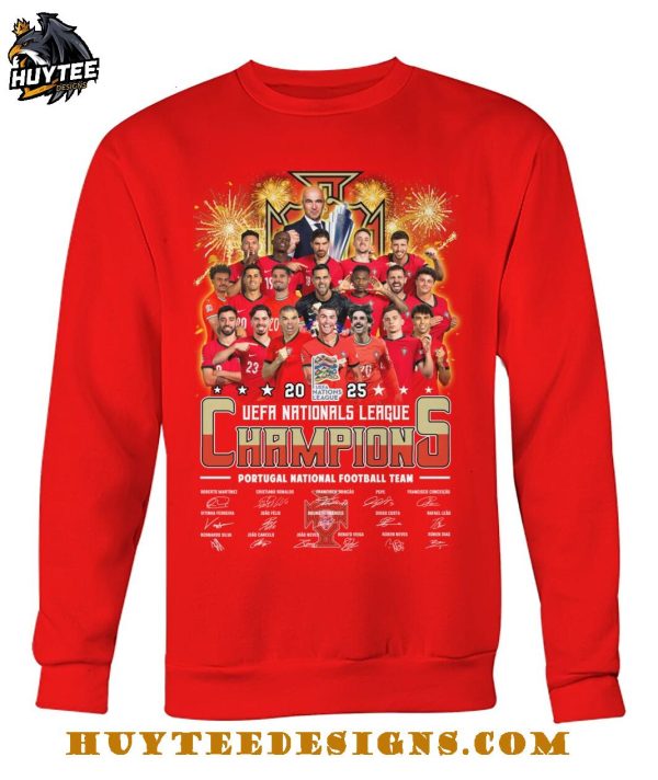 Portugal National Football Team UEFA Nationals League Champions 2025 T-Shirt