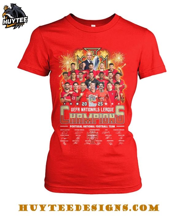 Portugal National Football Team UEFA Nationals League Champions 2025 T-Shirt