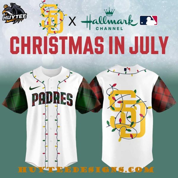 San Diego Padres Christmas in July 2025 Baseball Jersey