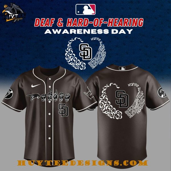 San Diego Padres Deaf And Hard Of Hearing Night 2025 Baseball Jersey