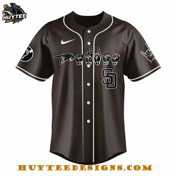 San Diego Padres Deaf And Hard Of Hearing Night 2025 Baseball Jersey