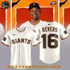 San Francisco Giants MLB Rafael Devers For Fans 2025 White Baseball Jersey