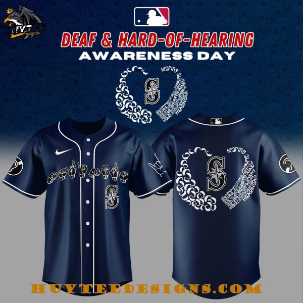 Seattle Mariners Deaf And Hard Of Hearing Night 2025 Baseball Jersey
