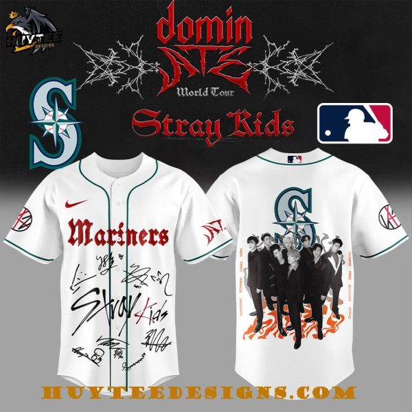 Seattle Mariners x ATE Domin World Tour Stray Kids 2025 Baseball Jersey