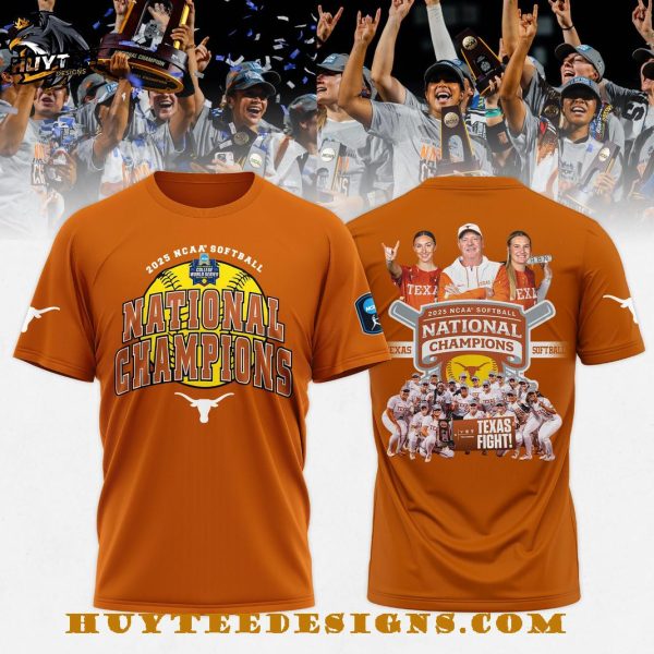 Texas Longhorns 2025 NCAA Softball Women’s College World Series Champions T-Shirt