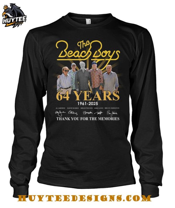 The Beach Boys 64 Years 1961-2025 Thank You For The Memories T-Shirt