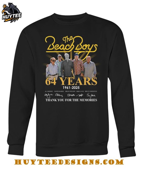 The Beach Boys 64 Years 1961-2025 Thank You For The Memories T-Shirt