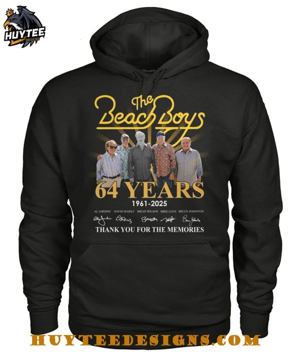 The Beach Boys 64 Years 1961-2025 Thank You For The Memories T-Shirt