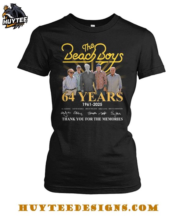 The Beach Boys 64 Years 1961-2025 Thank You For The Memories T-Shirt