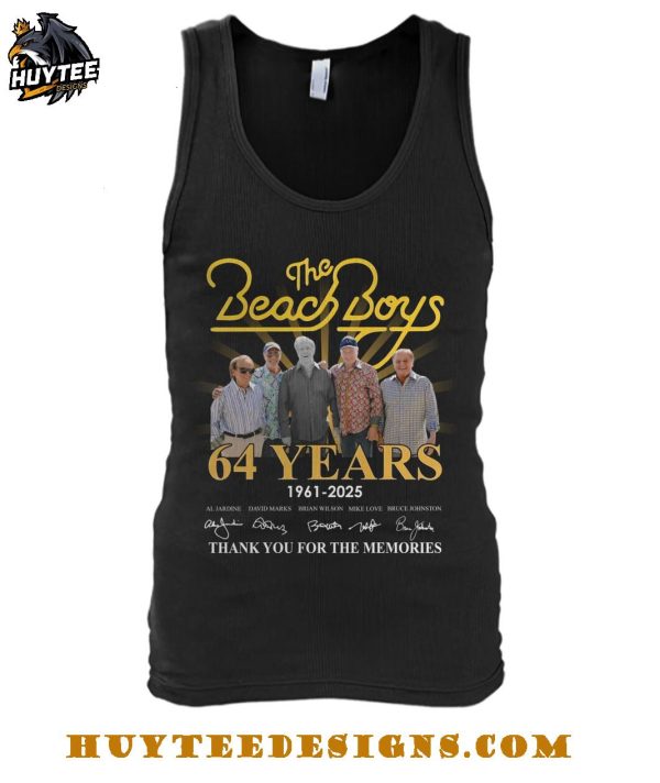 The Beach Boys 64 Years 1961-2025 Thank You For The Memories T-Shirt