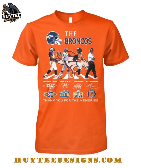 The Denver Broncos 2025 Thank You For The Memories T-Shirt