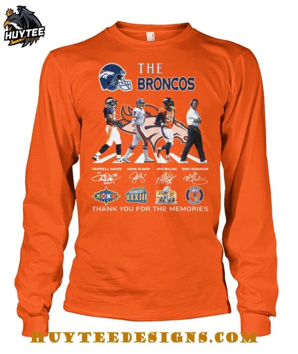 The Denver Broncos 2025 Thank You For The Memories T-Shirt