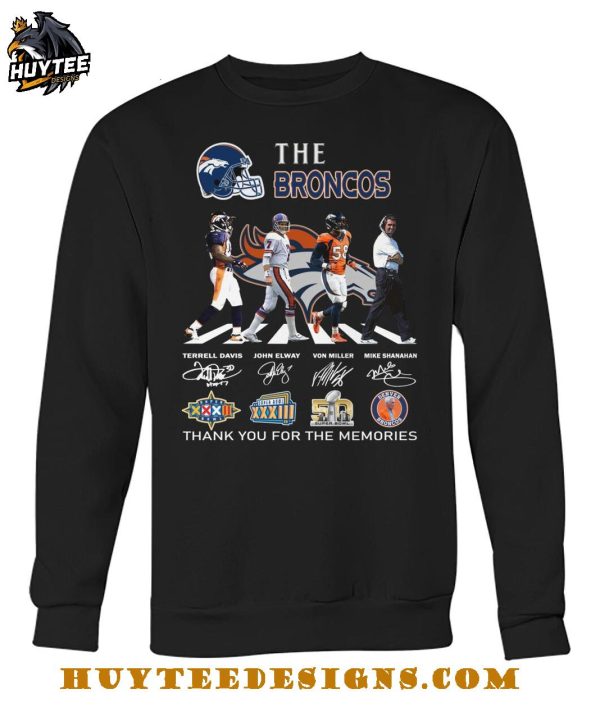 The Denver Broncos 2025 Thank You For The Memories T-Shirt
