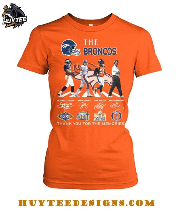 The Denver Broncos 2025 Thank You For The Memories T-Shirt