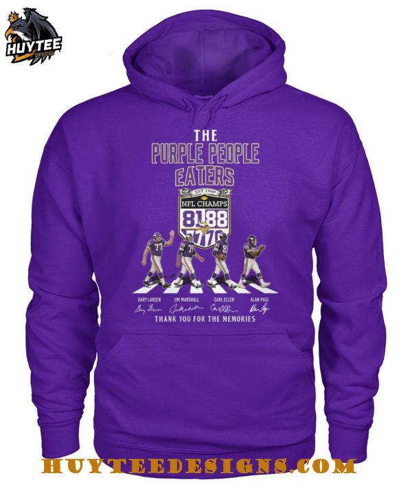 The Minnesota Vikings Purple People Eaters Thank You For The Memories T-Shirt