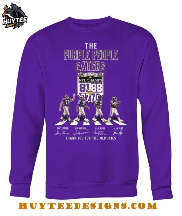 The Minnesota Vikings Purple People Eaters Thank You For The Memories T-Shirt