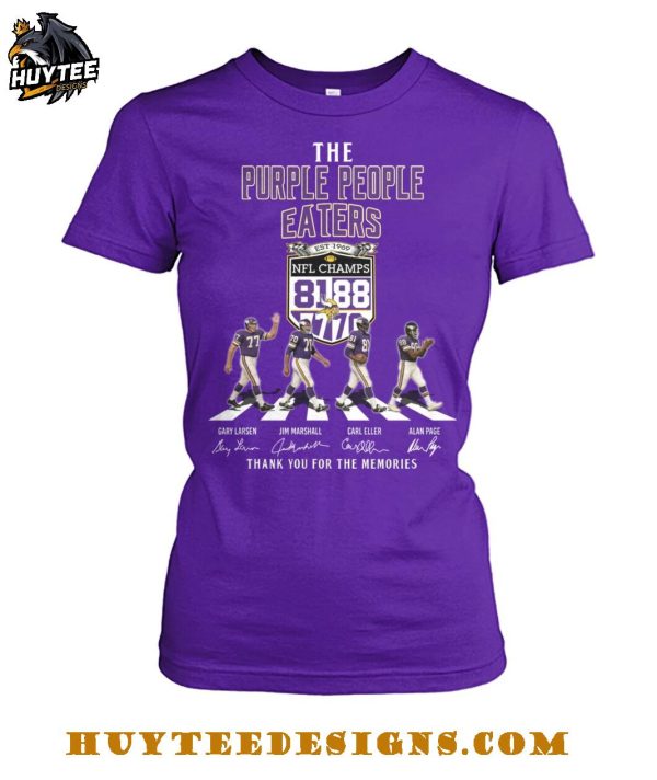 The Minnesota Vikings Purple People Eaters Thank You For The Memories T-Shirt