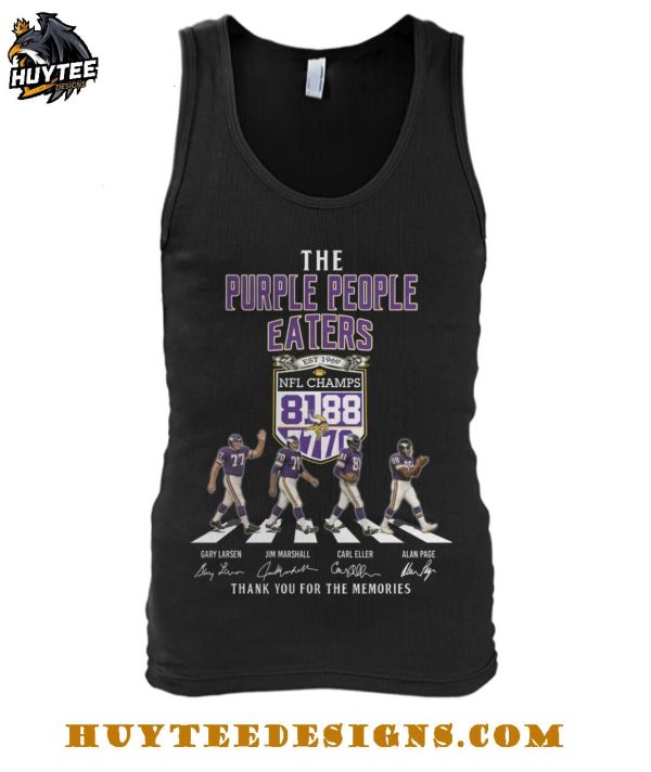The Minnesota Vikings Purple People Eaters Thank You For The Memories T-Shirt