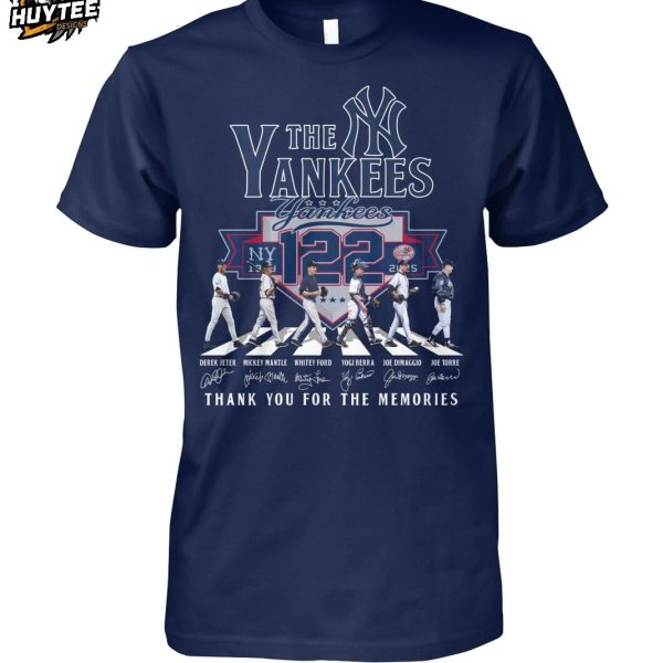 The New York Yankees 122 Years 1903-2025 Thank You For The Memories T-Shirt