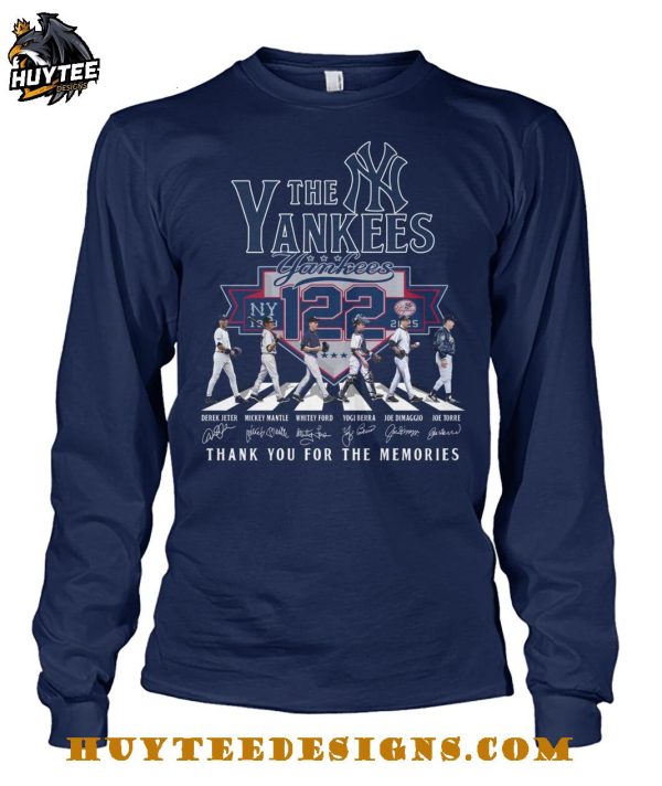 The New York Yankees 122 Years 1903-2025 Thank You For The Memories T-Shirt
