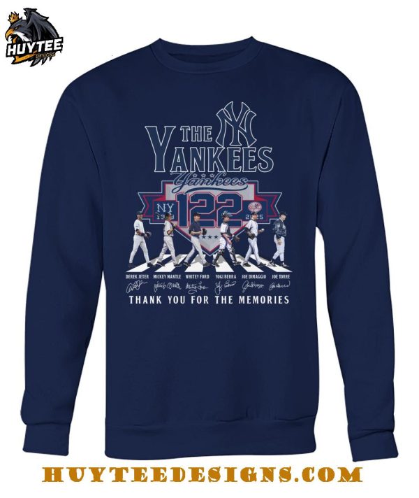The New York Yankees 122 Years 1903-2025 Thank You For The Memories T-Shirt