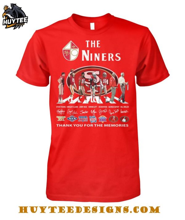The San Francisco 49Ers Niners Thank You For The Memories T-Shirt