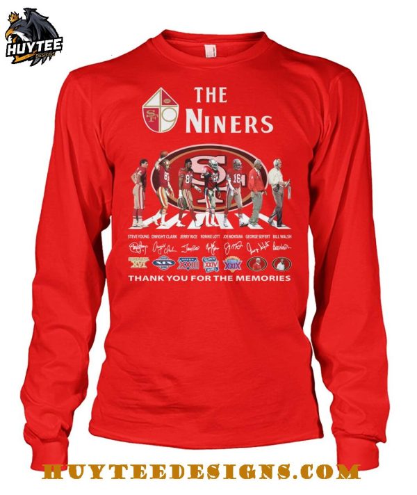 The San Francisco 49Ers Niners Thank You For The Memories T-Shirt