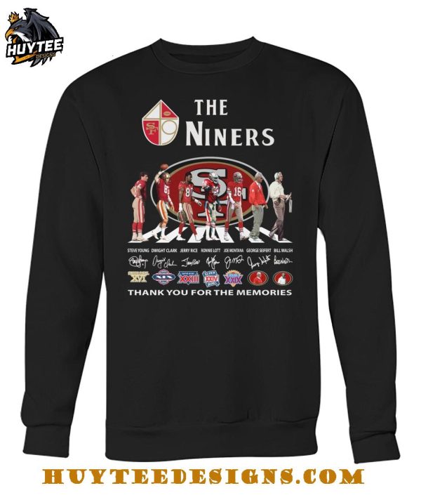 The San Francisco 49Ers Niners Thank You For The Memories T-Shirt
