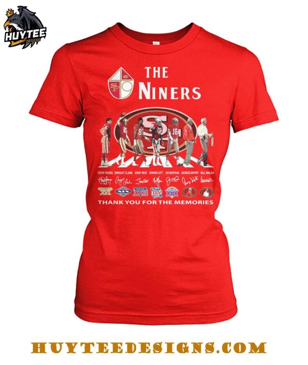 The San Francisco 49Ers Niners Thank You For The Memories T-Shirt